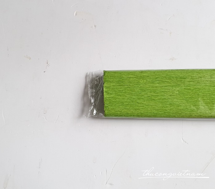 Giấy nhún khổ 50*250cm - Màu xanh lá mạ