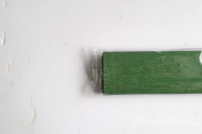 Giấy nhún khổ 50*250cm - Màu xanh rêu