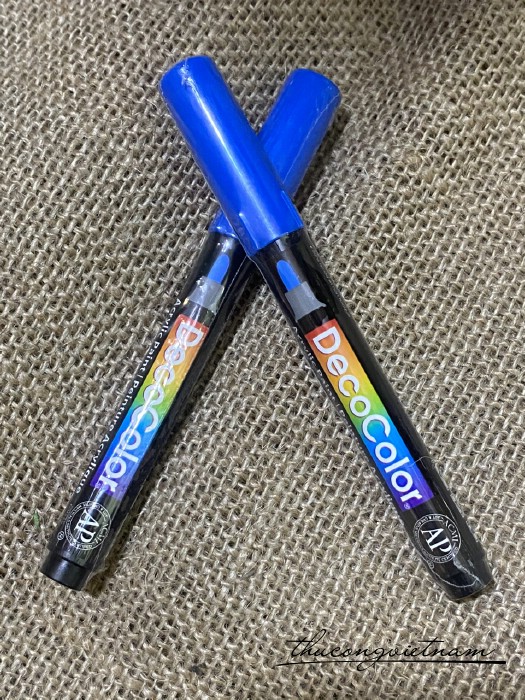 Bút sơn DecoColor Acrylic paint marker màu xanh dương (3mm)