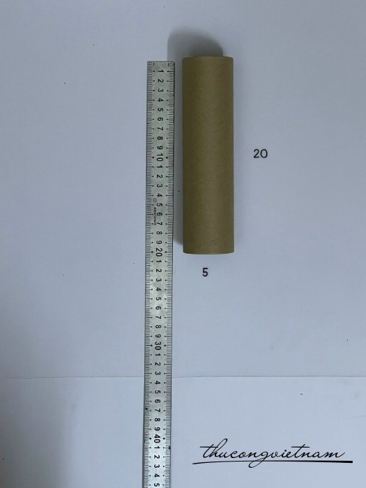 Ống giấy carton nâu 20cm 