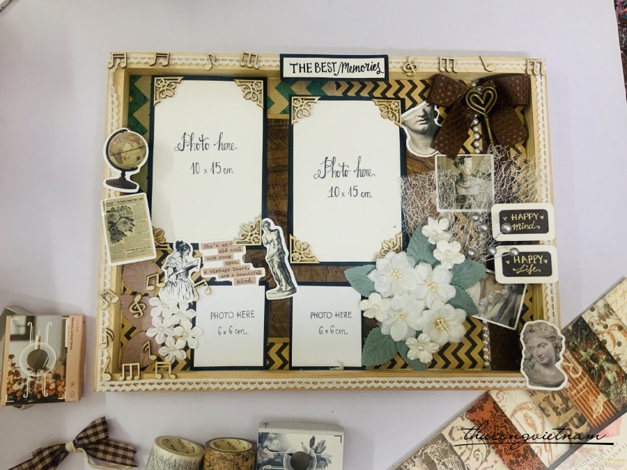 Khung ảnh The Best Memories Vintage 30*40cm