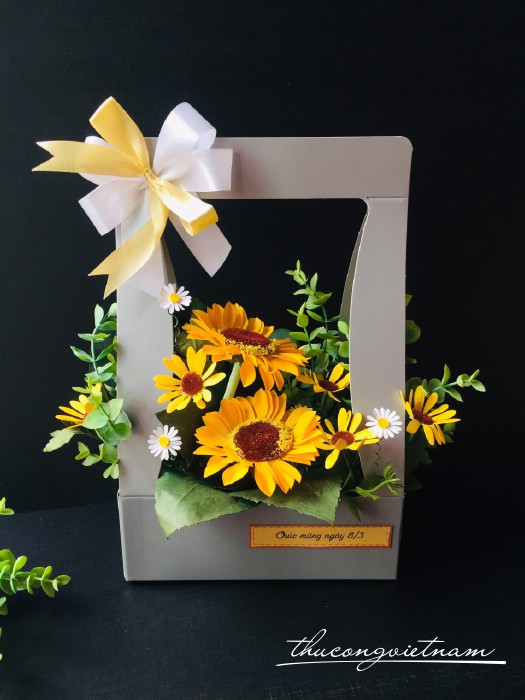 Giỏ hoa Hướng Dương (33*22cm)
