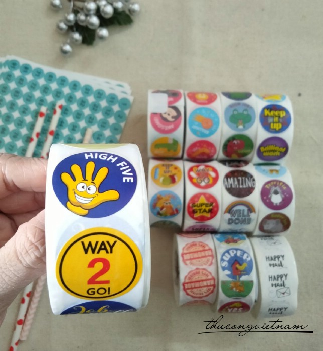 Sticker khen thưởng , động lực, note (500 tem) - Mẫu 1