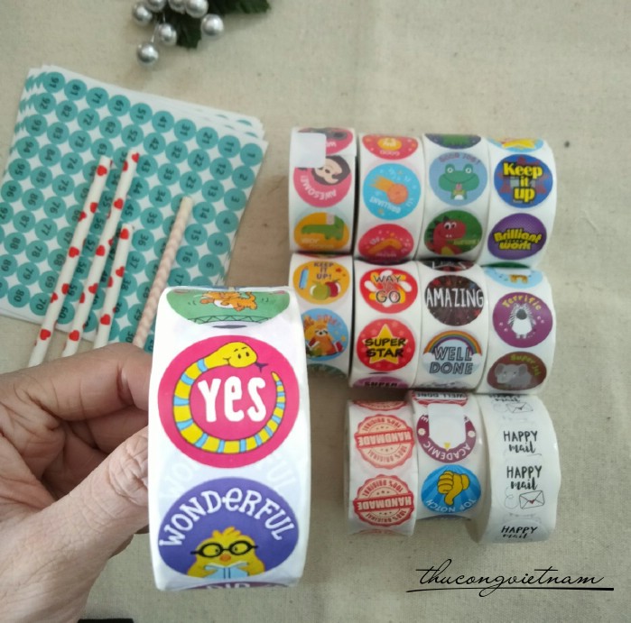 Sticker khen thưởng , động lực, note (500 tem) - Mẫu 2