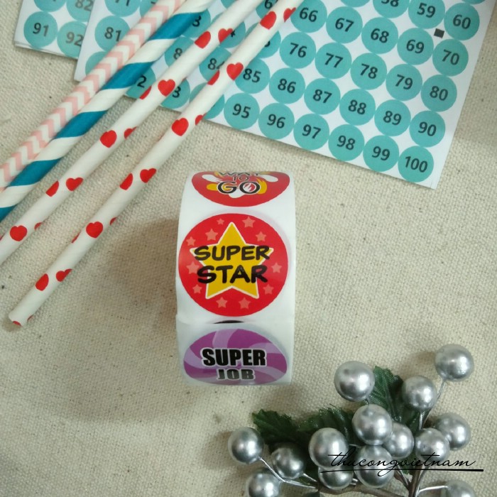 Sticker khen thưởng , động lực, note (500 tem) - Mẫu 3