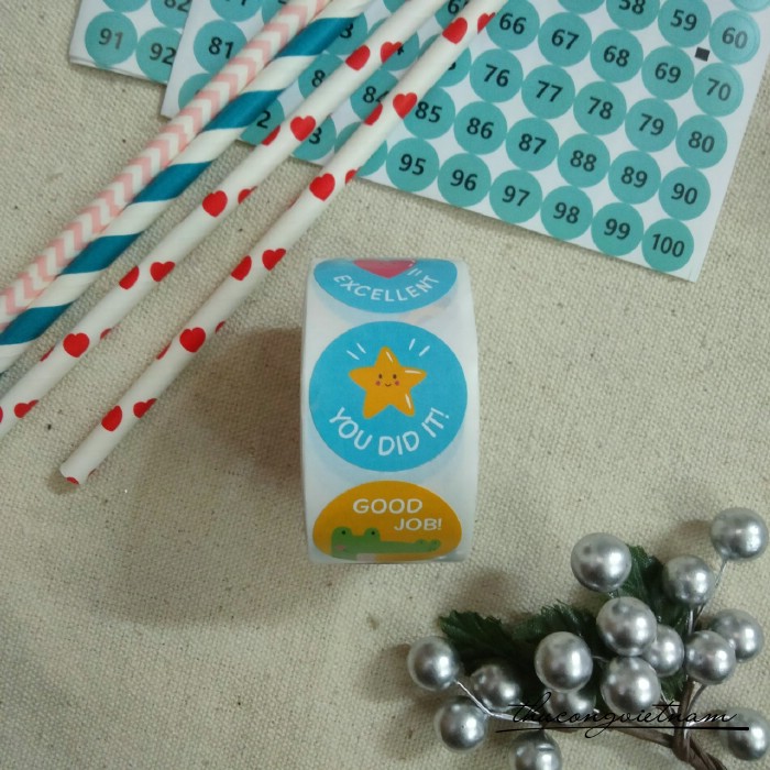 Sticker khen thưởng , động lực, note (500 tem) - Mẫu 5