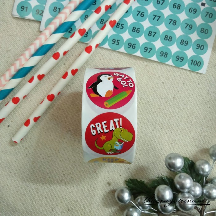 Sticker khen thưởng , động lực, note (500 tem) - Mẫu 8