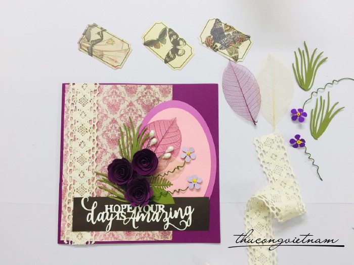 Thiệp Hope Your Day Is Amazing 15*15cm