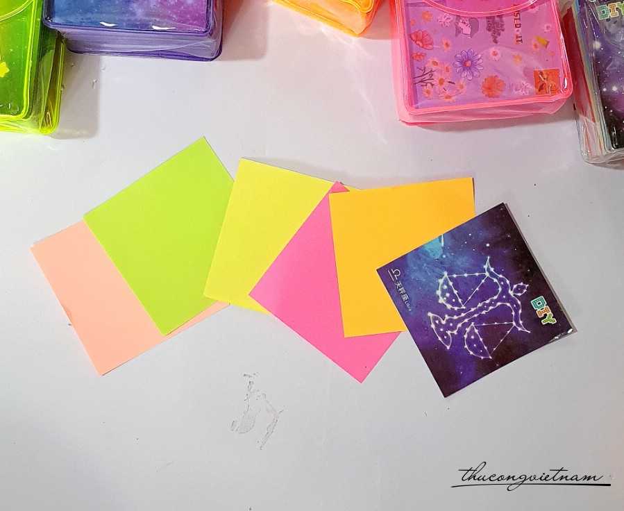 Giấy xếp hạc, giấy origami 6.3cm (280 tờ) - Mẫu 2