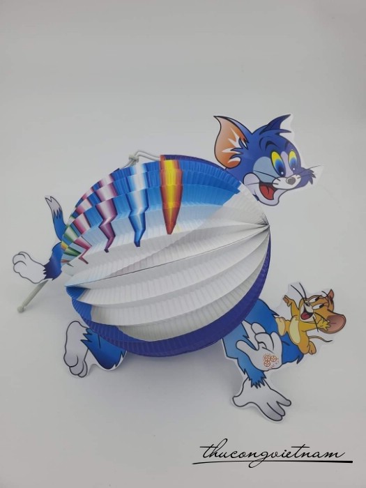 Lồng đèn giấy xếp in hình (15-20cm) - Mẫu 2