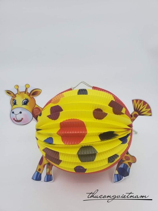 Lồng đèn giấy xếp in hình (15-20cm) - Mẫu 5