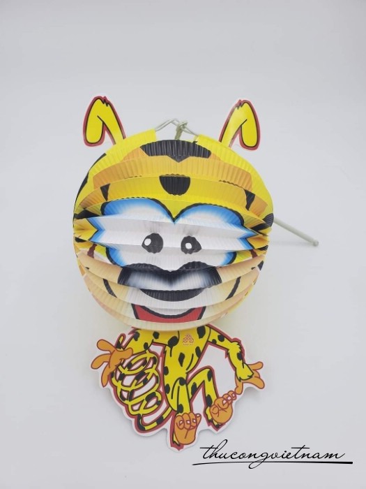 Lồng đèn giấy xếp in hình (15-20cm) - Mẫu 6