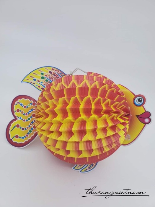 Lồng đèn giấy xếp in hình (15-20cm) - Mẫu 15