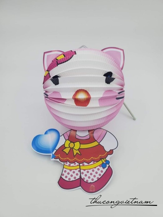 Lồng đèn giấy xếp in hình (15-20cm) - Mẫu 17