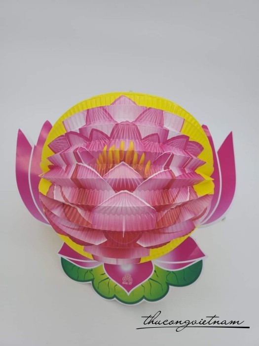 Lồng đèn giấy xếp in hình (15-20cm) - Mẫu 22