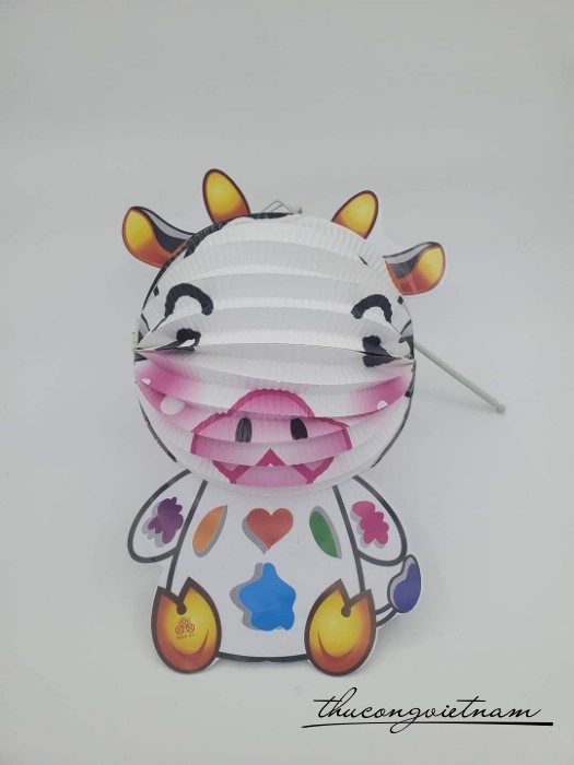 Lồng đèn giấy xếp in hình (15-20cm) - Mẫu 25