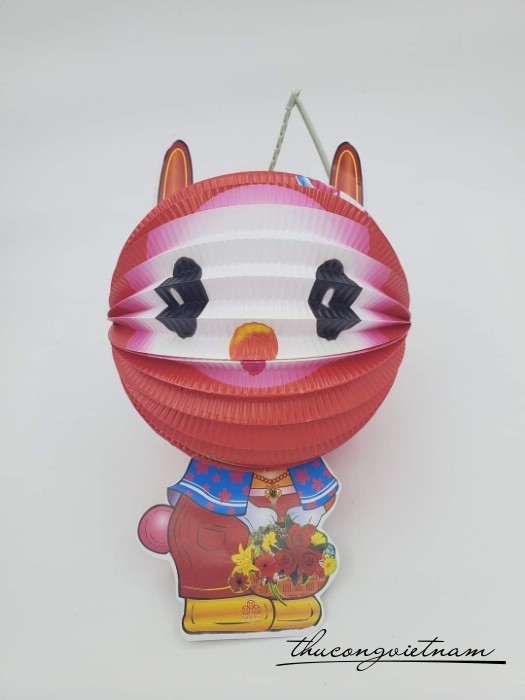 Lồng đèn giấy xếp in hình (15-20cm) - Mẫu 30