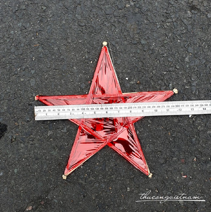 Lồng đèn giấy kiếng ngôi sao 30cm