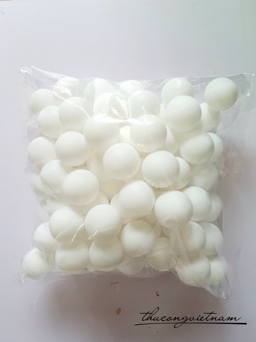 Banh bóng bàn 4cm dùng dạy học, làm thủ công màu trắng