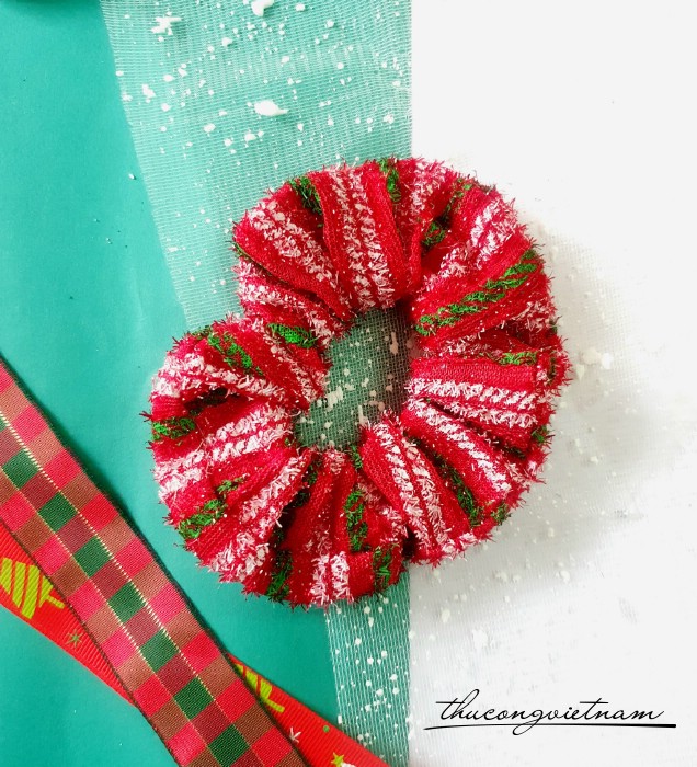 Cột tóc Scrunchies Giáng Sinh (10-12cm) - M6