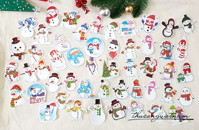 Die-cut trang trí Giáng Sinh mẫu 15