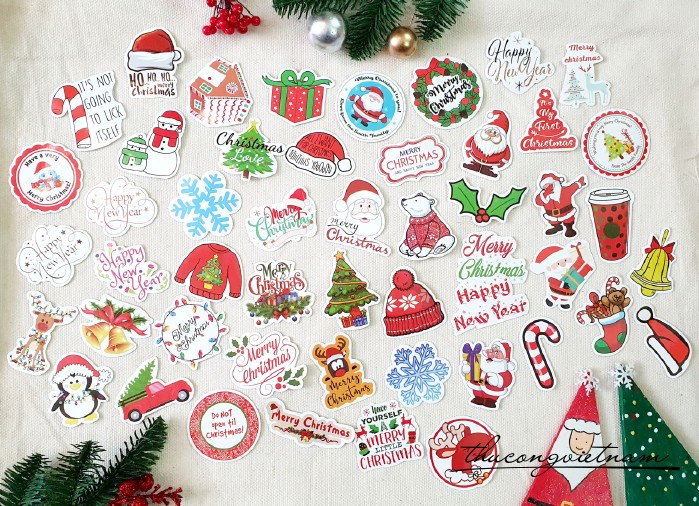 Die-cut trang trí Giáng Sinh mẫu 17