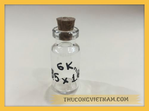 Hũ thủy tinh nút bần 3.5*1.6
