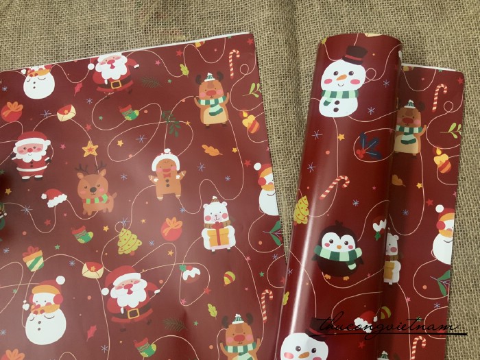 Giấy gói quà Giáng Sinh - Mẫu 50