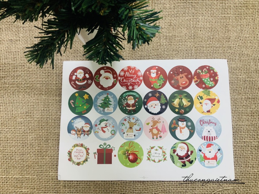 Sticker giáng sinh mẫu 64