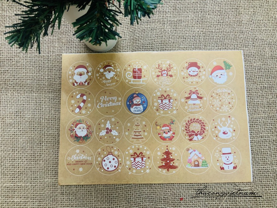 Sticker giáng sinh mẫu 65