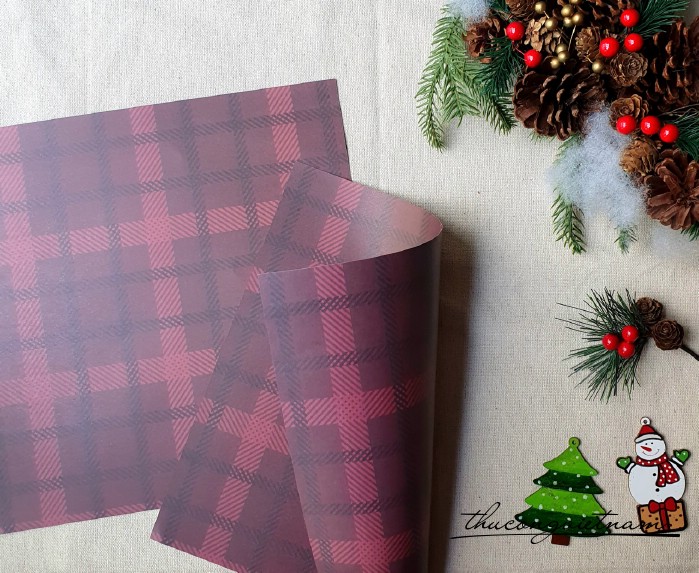 Giấy nền Giáng Sinh in hai mặt 30*30cm - M10