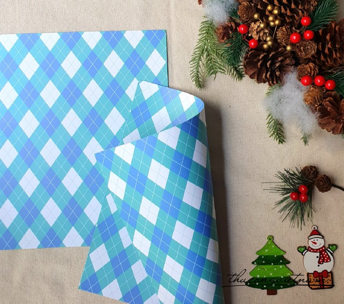 Giấy nền Giáng Sinh in hai mặt 30*30cm - M13