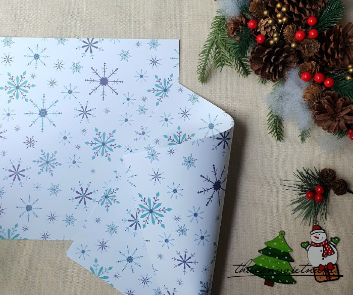 Giấy nền Giáng Sinh in hai mặt 30*30cm - M17