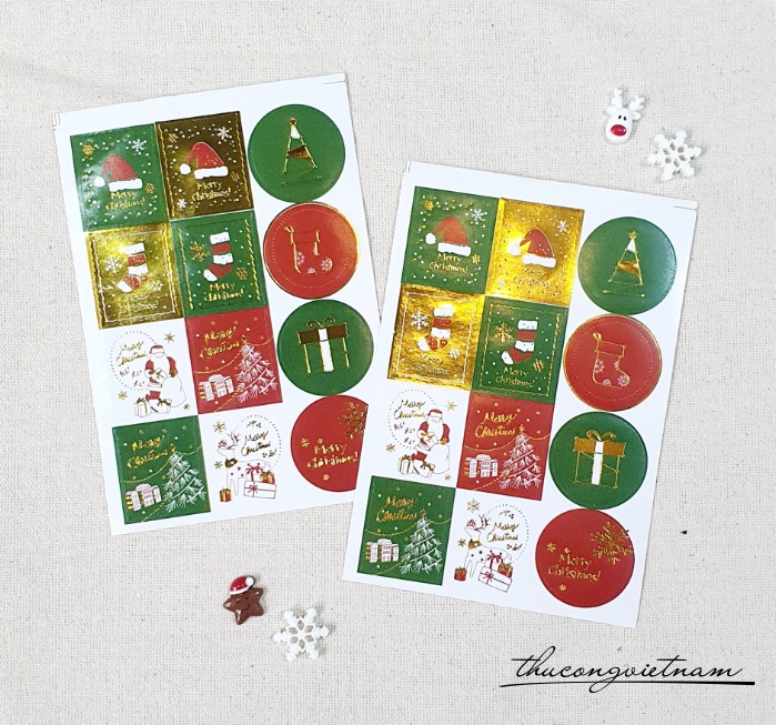 Sticker giáng sinh mẫu 68