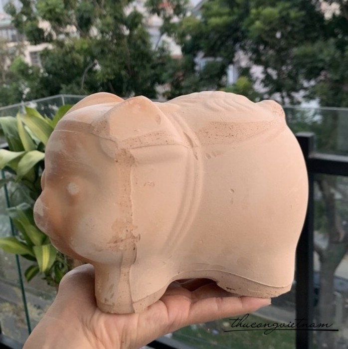 Heo đất nung trái cây nhỏ 17*10cm