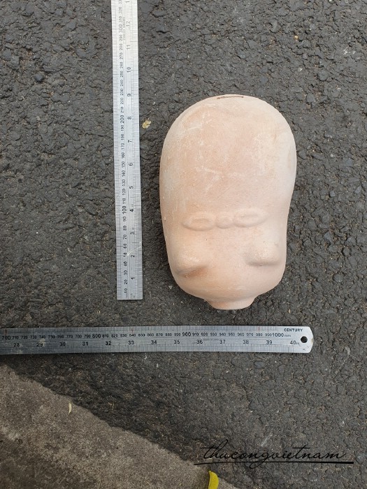 Heo đất nung nơ vừa 14*9cm