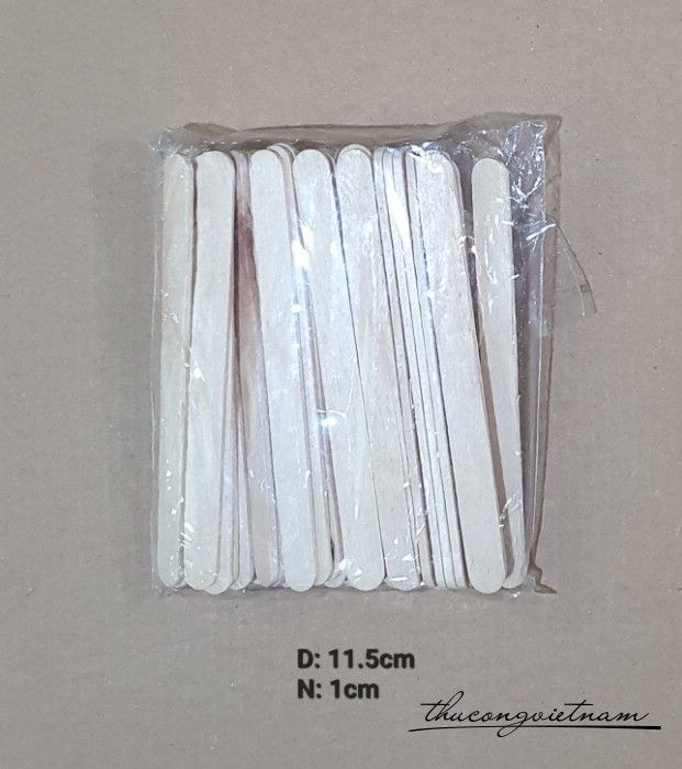 Que kem gỗ handmade 11.5cm (50 que)