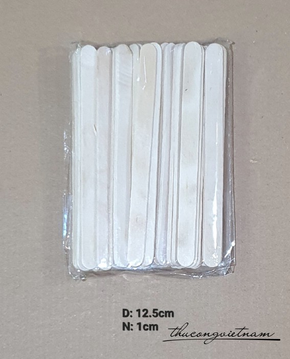 Que kem gỗ handmade 12.5cm (50 que)