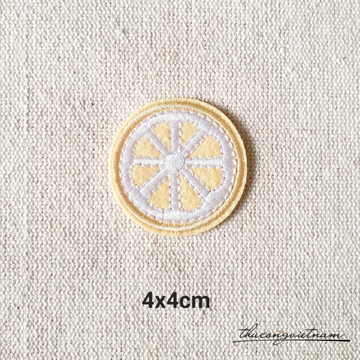 Miếng dán ủi Chanh vàng 4x4cm