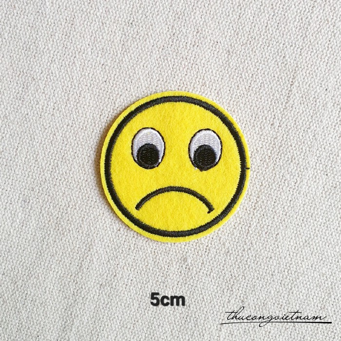 Miếng dán ủi Emoji 5cm mẫu 6