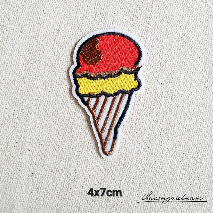 Miếng dán ủi Ice cream 4x7cm