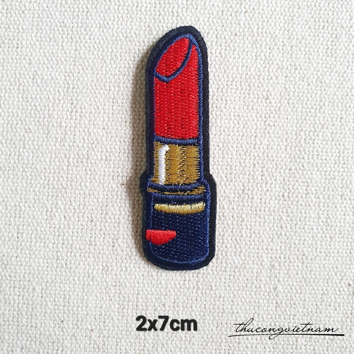 Miếng dán ủi Cây son 2x7cm