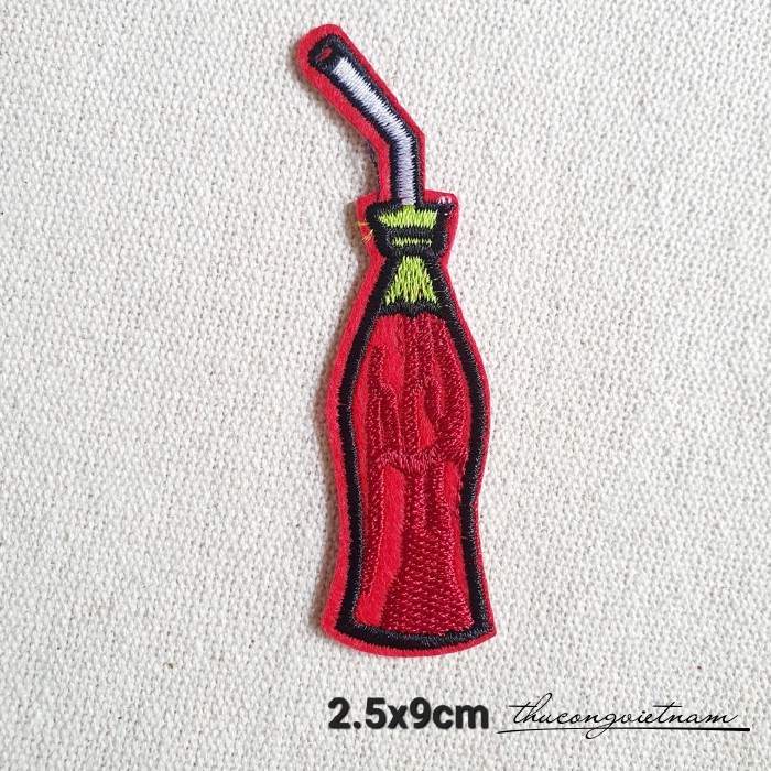 Miếng dán ủi Chai nước ngọt 2.5x9cm