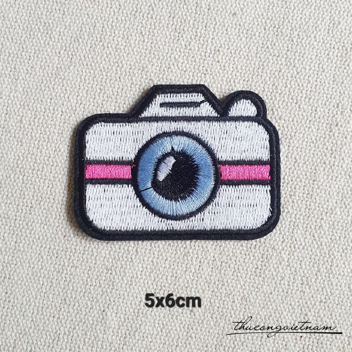 Miếng dán ủi Máy ảnh 5x6cm