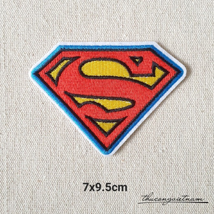 Miếng dán ủi Superman 7x9.5cm