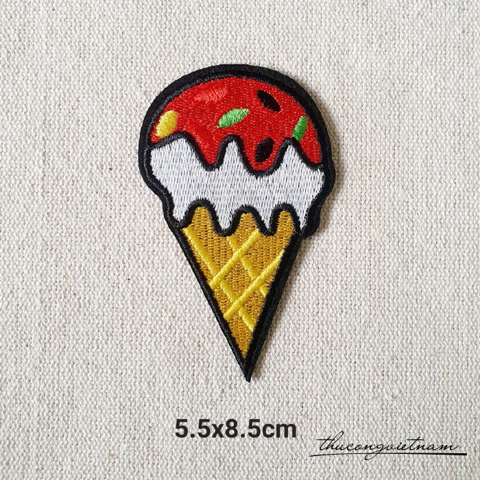Miếng dán ủi Ice cream 5.5x8.5cm