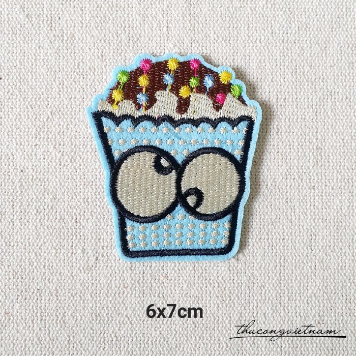 Miếng dán ủi Bắp rang bơ 6x7cm