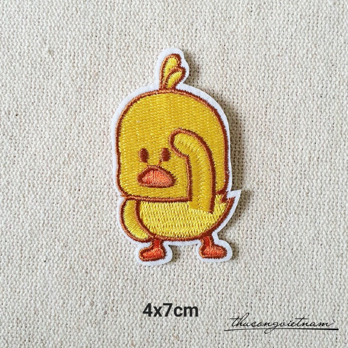 Miếng dán ủi Chú vịt vàng 4x7cm mẫu 1
