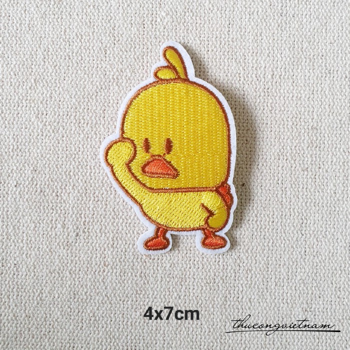 Miếng dán ủi Chú vịt vàng 4x7cm mẫu 2