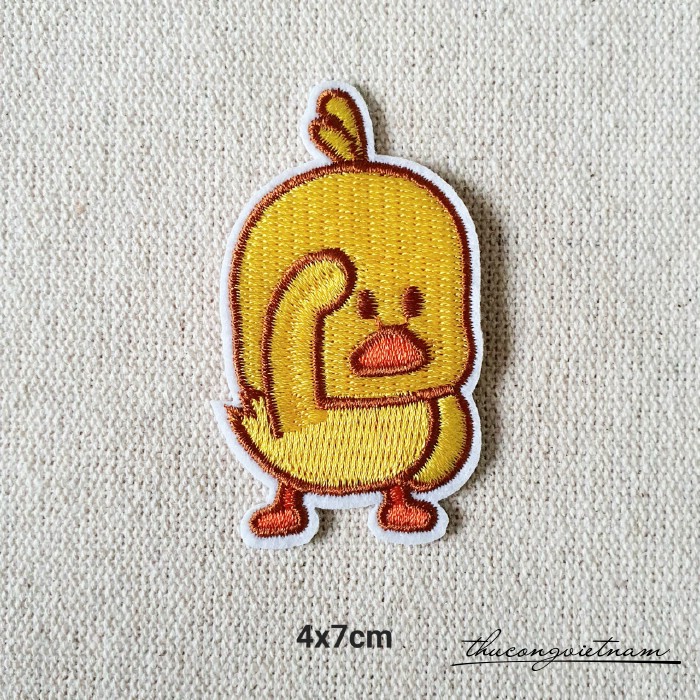 Miếng dán ủi Chú vịt vàng 4x7cm mẫu 4